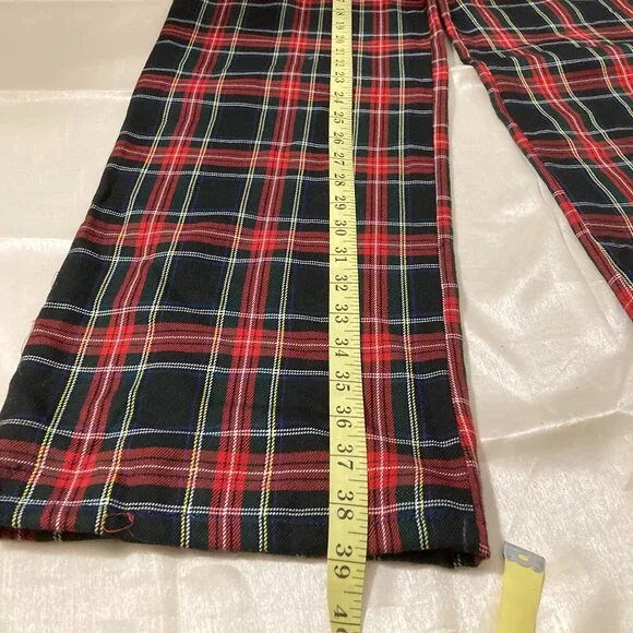tartan high waisted wide leg pants - Picture 5 of 10